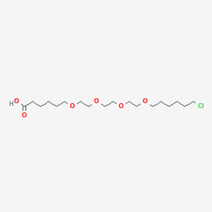 22-Chloro-7,10,13,16-tetraoxadocosanoic acid chemical structure (CAS 2127391-58-4)