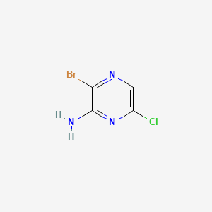 2-Amino-3-bromo-6-chloropyrazine chemical structure (CAS 212779-21-0)