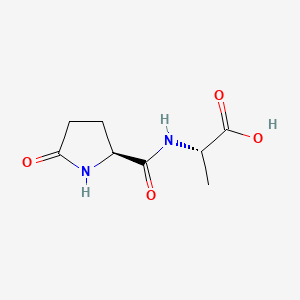 ((S)-5-Oxopyrrolidine-2-carbonyl)-L-alanine chemical structure (CAS 21282-08-6)