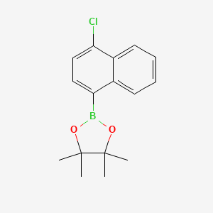 2-(4-Chloronaphthalen-1-yl)-4,4,5,5-tetramethyl-1,3,2-dioxaborolane chemical structure (CAS 2128285-49-2)