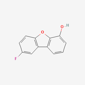 8-Fluorodibenzo[b,d]furan-4-ol chemical structure (CAS 2128707-85-5)