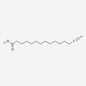 Pentadec-14-ynoic acid chemical structure (CAS 212913-84-3)