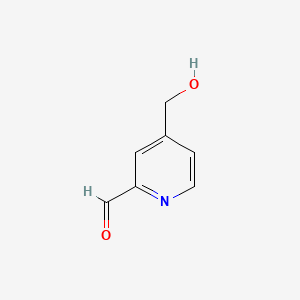 4-(Hydroxymethyl)picolinaldehyde chemical structure (CAS 212914-74-4)