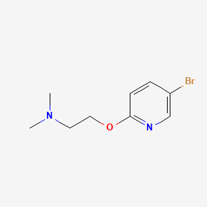 2-((5-Bromopyridin-2-yl)oxy)-N,N-dimethylethanamine chemical structure (CAS 212961-35-8)