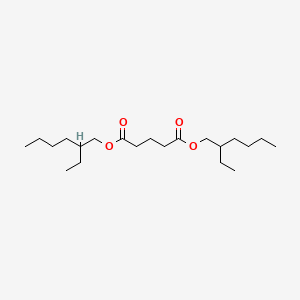 Bis(2-ethylhexyl) glutarate chemical structure (CAS 21302-20-5)