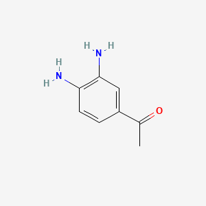 1-(3,4-Diaminophenyl)ethanone chemical structure (CAS 21304-39-2)