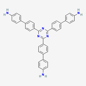4',4''',4'''''-(1,3,5-Triazine-2,4,6-triyl)tris(([1,1'-biphenyl]-4-amine)) chemical structure (CAS 2130745-76-3)
