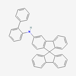 N-([1,1'-Biphenyl]-2-yl)-9,9'-spirobi[fluoren]-3-amine chemical structure (CAS 2131158-87-5)