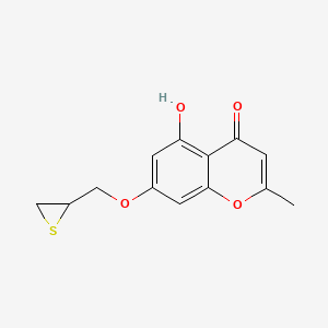 5-Hydroxy-2-methyl-7-(thiiran-2-ylmethoxy)-4H-chromen-4-one chemical structure (CAS 2133499-85-9)