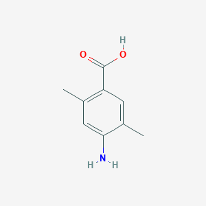 4-Amino-2,5-dimethylbenzoic acid chemical structure (CAS 21339-73-1)