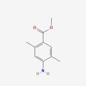 Methyl 4-amino-2,5-dimethylbenzoate chemical structure (CAS 21339-74-2)