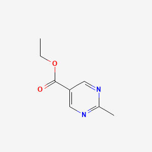 Ethyl 2-methylpyrimidine-5-carboxylate chemical structure (CAS 2134-38-5)