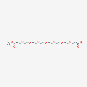2,2-Dimethyl-4-oxo-3,7,10,13,16,19,22,25-octaoxaoctacosan-28-oic acid chemical structure (CAS 2134235-86-0)