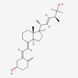 (S,Z)-3-(2-((1R,3aS,7aR,E)-1-((2R,5S,E)-6-Hydroxy-5,6-dimethylhept-3-en-2-yl)-7a-methyloctahydro-4H-inden-4-ylidene)ethylidene)-4-methylenecyclohexan-1-ol chemical structure (CAS 21343-40-8)