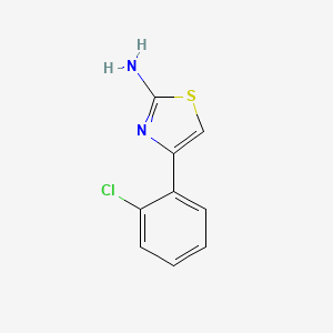 4-(2-Chlorophenyl)thiazol-2-amine chemical structure (CAS 21344-90-1)