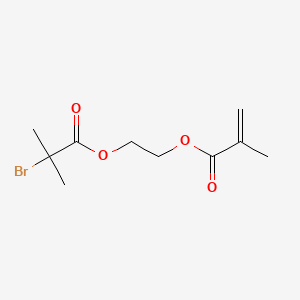 2-((2-Bromo-2-methylpropanoyl)oxy)ethyl methacrylate chemical structure (CAS 213453-08-8)
