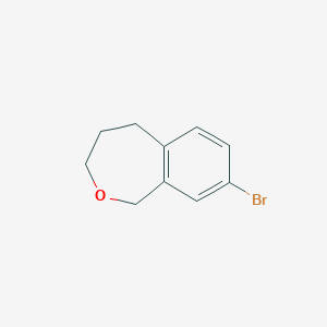 8-Bromo-1,3,4,5-tetrahydrobenzo[c]oxepine chemical structure (CAS 2135331-89-2)