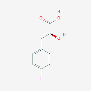 (S)-2-Hydroxy-3-(4-iodophenyl)propanoic acid chemical structure (CAS 2135332-74-8)