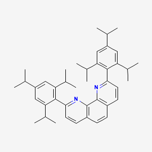 2,9-Bis(2,4,6-triisopropylphenyl)-1,10-phenanthroline chemical structure (CAS 2135948-47-7)