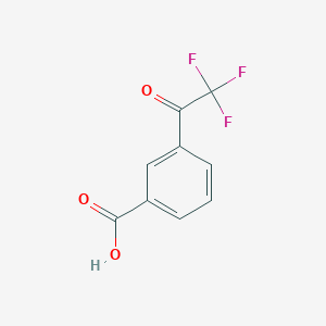 3-(2,2,2-Trifluoroacetyl)benzoic acid chemical structure (CAS 213598-05-1)