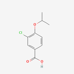 3-Chloro-4-isopropoxybenzoic acid chemical structure (CAS 213598-07-3)