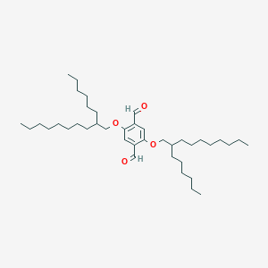 2,5-Bis((2-hexyldecyl)oxy)terephthalaldehyde chemical structure (CAS 2136615-87-5)