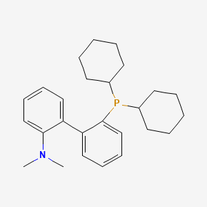 2'-(Dicyclohexylphosphino)-N,N-dimethyl-[1,1'-biphenyl]-2-amine chemical structure (CAS 213697-53-1)