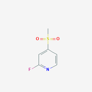 2-Fluoro-4-(methylsulfonyl)pyridine chemical structure (CAS 2137660-36-5)