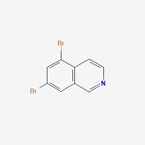 5,7-Dibromoisoquinoline chemical structure (CAS 2137673-43-7)