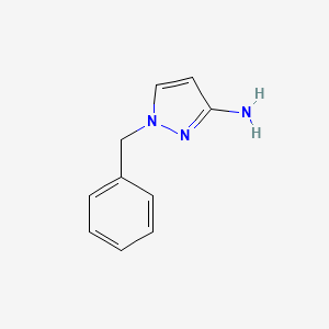 1-Benzyl-1H-pyrazol-3-amine chemical structure (CAS 21377-09-3)