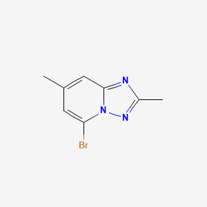 5-Bromo-2,7-dimethyl-[1,2,4]triazolo[1,5-a]pyridine chemical structure (CAS 2137759-45-4)