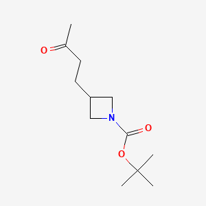 tert-Butyl 3-(3-oxobutyl)azetidine-1-carboxylate chemical structure (CAS 2137944-14-8)