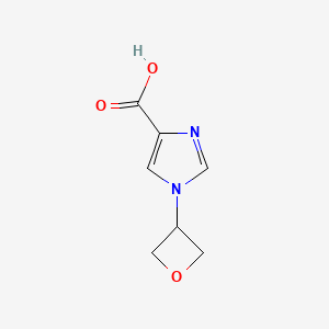 1-(Oxetan-3-yl)-1H-imidazole-4-carboxylic acid chemical structure (CAS 2138121-01-2)