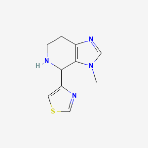 4-(3-Methyl-4,5,6,7-tetrahydro-3H-imidazo[4,5-c]pyridin-4-yl)thiazole chemical structure (CAS 2138269-48-2)