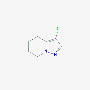 3-Chloro-4,5,6,7-tetrahydropyrazolo[1,5-a]pyridine chemical structure (CAS 2138386-72-6)