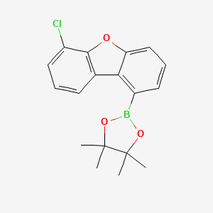 2-(6-Chlorodibenzo[b,d]furan-1-yl)-4,4,5,5-tetramethyl-1,3,2-dioxaborolane chemical structure (CAS 2138490-93-2)