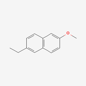 2-Ethyl-6-methoxynaphthalene chemical structure (CAS 21388-17-0)