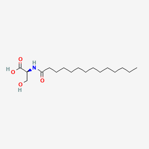N-Tetradecanoyl-Serine chemical structure (CAS 21394-57-0)