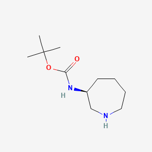 (S)-tert-Butyl azepan-3-ylcarbamate chemical structure (CAS 213990-48-8)