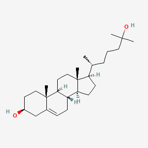 (3S,8S,9S,10R,13R,14S,17R)-17-((R)-6-Hydroxy-6-methylheptan-2-yl)-10,13-dimethyl-2,3,4,7,8,9,10,11,12,13,14,15,16,17-tetradecahydro-1H-cyclopenta[a]phenanthren-3-ol chemical structure (CAS 2140-46-7)