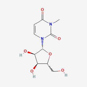 1-((2R,3R,4S,5R)-3,4-Dihydroxy-5-(hydroxymethyl)tetrahydrofuran-2-yl)-3-methylpyrimidine-2,4(1H,3H)-dione chemical structure (CAS 2140-69-4)