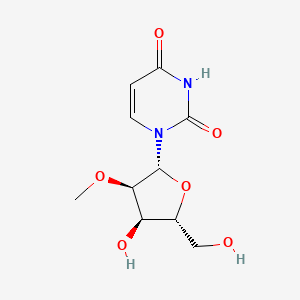 1-((2R,3R,4R,5R)-4-Hydroxy-5-(hydroxymethyl)-3-methoxytetrahydrofuran-2-yl)pyrimidine-2,4(1H,3H)-dione chemical structure (CAS 2140-76-3)