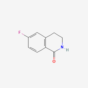 6-Fluoro-3,4-dihydroisoquinolin-1(2H)-one chemical structure (CAS 214045-84-8)