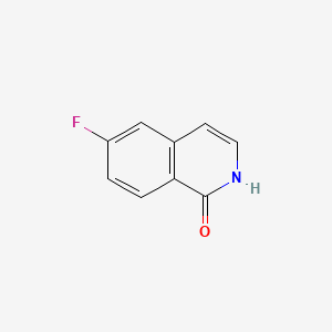 6-Fluoroisoquinolin-1(2H)-one chemical structure (CAS 214045-85-9)