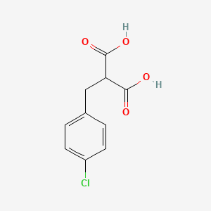 2-(4-Chlorobenzyl)malonic acid chemical structure (CAS 21405-64-1)