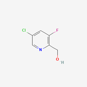 (5-Chloro-3-fluoropyridin-2-yl)methanol chemical structure (CAS 214055-12-6)