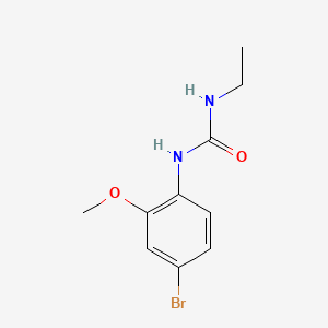 1-(4-Bromo-2-methoxyphenyl)-3-ethylurea chemical structure (CAS 2141036-90-8)