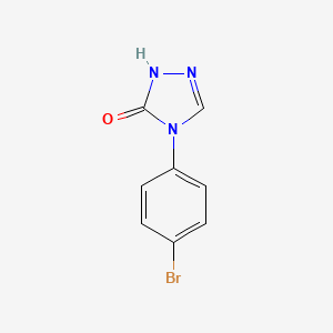 4-(4-Bromophenyl)-1H-1,2,4-triazol-5(4H)-one chemical structure (CAS 214117-50-7)