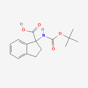 1-(Boc-amino)-1-indanecarboxylic Acid chemical structure (CAS 214139-26-1)
