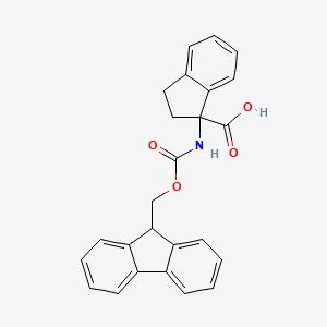 1-(Fmoc-amino)indane-1-carboxylic Acid chemical structure (CAS 214139-28-3)